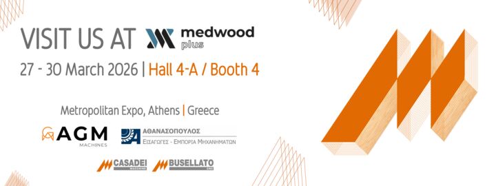 Casadei Busellato together with Athanassopoulos and AGM Machines at Medwood 2026